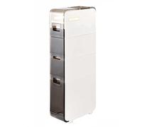 ZFGOJNBH Estante de Almacenamiento de 2 a 4 Niveles, gabinete de Almacenamiento Multicapa de Piso a Techo con gabinete Lateral para Inodoro con Grietas para baño, Estante para Grietas de baño, estant