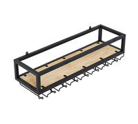 ZFGOJNBH Estante de Barra Colgante de Techo Estante de Vino Colgante de Techo para Plantas Estante Flotante de Flores Estantes de Almacenamiento de Pared de Hierro para Botellas de Vino/Estante de ex