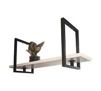 ZFGOJNBH Estante Flotante para Vino en el Techo: Estante Colgante de Madera Maciza para Botellas, Soporte para Plantas Colgante Vintage, Estante de Almacenamiento de Madera Maciza de Hierro Forjado p