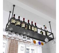 ZFGOJNBH Estante para vinos Soporte para Colgar en el Techo Almacenamiento de Botellas de Vino/Copas de Vidrio Estantes para Copas, para Debajo del gabinete, Cocina, Bar, Soporte para Copas de Vino c