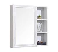 ZFGOJNBH Gabinete con Espejo de Aluminio Espacial, gabinete con Espejo de Pared para baño, gabinete de Almacenamiento de Pared para baño, gabinete de Pared con Espejo