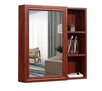 ZFGOJNBH Gabinete con Espejo de Aluminio Espacial, gabinete con Espejo de Pared para baño, gabinete de Almacenamiento de Pared para baño, gabinete de Pared con Espejo