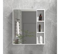 ZFGOJNBH Gabinete de baño montado en la Pared, gabinete de Almacenamiento de Pared para baño, Material de Aluminio Resistente y Duradero, gabinete de Espejo para baño con función Impermeable, fácil d