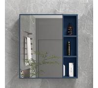 ZFGOJNBH Gabinete de Espejo para baño, gabinete de Almacenamiento montado en la Pared, Accesorios de amortiguación y amortiguación a Prueba de Agua y Humedad, gabinete de Almacenamiento de Pared para