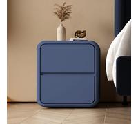 ZFGOJNBH Mini mesita de Noche de Madera Maciza para Dormitorio Blanco Minimalista Moderno con cajones de Almacenamiento Dobles, mesita de Noche de Madera para Dormitorio Minimalista Moderno multifunc