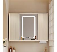 ZFGOJNBH Mueble de baño con Espejo y Puertas de Pared, estantes de Almacenamiento escalonados para Lavabo (65 x 80 cm)