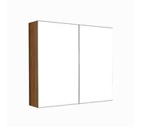 ZFGOJNBH Mueble de baño con Puerta Armario con Espejo Doble Puerta Armario con Espejo para baño Armario para Colgar en la Pared del Dormitorio de Acero Inoxidable (Color: Braun, Tamaño: 70 * 60 * 14,