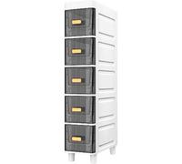 ZFGOJNBH Mueble de baño de Suelo, Unidad de Almacenamiento Vertical, Mueble para Papel higiénico, Delgado, Alto, de Gran Capacidad, de Torre Alta y Estrecha, Mueble Impermeable para Papel higiénico c