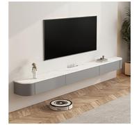 ZFGOJNBH Mueble de TV Flotante de Pared con Compartimento de Almacenamiento, Consola Multimedia Moderna con Puerta y estantes.
