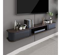 ZFGOJNBH Mueble de TV Flotante, Mueble de TV, Estante Flotante para Colgar en la Pared, Consola de Entretenimiento, estantería para Juegos, Estante para componentes, Estante para Sala de Estar