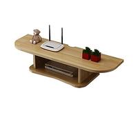 ZFGOJNBH Mueble de TV Flotante, Mueble de TV, Soporte de Pared para Almacenamiento Multimedia, Soporte de Pared Flotante con Espacio de Almacenamiento Abierto para enrutadores, decodificadores y Caja