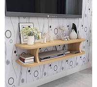 ZFGOJNBH Mueble de TV Flotante para Montar en la Pared, Centro de Entretenimiento Multimedia Mate con gestión de Cables, Estante de Almacenamiento para decodificador, Router y Sala de Estar, dormitor