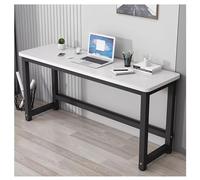 Zfmnoyev Mesa Consola para Recibidor con Superficie De Madera Y Estructura Metálica Robusta, Mesa Auxiliar para Sofá con Estantes De Almacenamiento, Mesa Tipo Barra Estrecha(Blanco,100x35x90cm)
