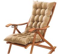 ZGantrix Cojín Reclinable para Tumbona, Cojines para Silla Mecedora, Exterior Reclinable Colchoneta Tumbona,Cómodo Cojín de Sofá para Jardín, Piscina, Playa, Terraza y Balcón,50x50x8cm A