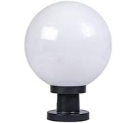 ZGGYA Patio Luces al aire libre impermeable IP55 Pilar Publica lámparas a prueba de lluvia Globo Columna Farola Linterna acrílico bola Patio Patio Porche Puerta del accesorio de iluminación con blanco