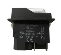 ZGPOSQKZSC Interruptor pulsador electromagnético de reinicio automático, impermeable, de 4 pines, KJD16/120 V