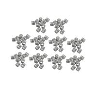 ZGUZMCMK 100 Piezas Anillos para Patas de Paloma Bandas Identificadoras Reutilizables en Aluminio Etiquetas para Control de Aves Adecuado para Crías de Palomas, Gris