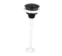 ZGUZMCMK Botón de Descarga para Inodoro Pulsador Único Redondo Universal Pieza de Repuesto para Tanque Instalación Simple en Material Pp Adecuado para Baños, Negro