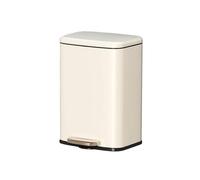 zhangrui1888 Bote de basura Papelera De Reciclaje Cocina Casera Tipo Pedal Papelera(Beige)