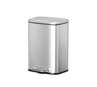 zhangrui1888 Bote de basura Papelera De Reciclaje Cocina Casera Tipo Pedal Papelera(Silver)
