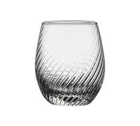 Zhaoj24-05 Copa de vidrio Spiral Strips Stemless Drinking Glasses, Hand Blown Textured Glass Cups for Water, Juice, Iced Tea, Cocktails and Whiskey