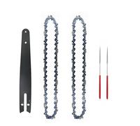 ZHaotn Juego de minicadena de acero de 8 pulgadas con paso de 1/4", cadenas de semicincel, 47 eslabones de transmisión, cadenas de calibre 0,043", piezas de aserrado de madera para sierra eléctrica