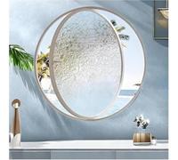 ZHENCHAO Ventana Redonda giratoria de 360° para Uso doméstico, Ventana abatible giratoria de Aluminio con Manilla, Ventana de ventilación Interior como reemplazo para baño, Cocina y dormito