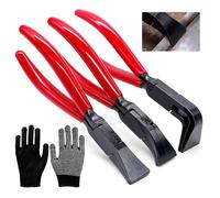 ZHIYUQL Juego de 3 alicates de plegado pequeños 0° 45° 90° | Alicates plegables, anchos, 22 mm, portátiles, para techadores, Spengler, carrocería, herramientas