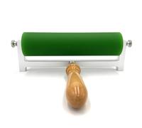 ZHJOPP Rodillo de Grabado con Mango de Madera, Rodillo de Tinta de Goma para linograbado, Relieve, Herramienta artística para Estampado, Pegado e impresión con Bloques. (50mm*150mm)