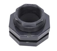 Zhjvihx Accesorio de Mamparo de PVC de 4 Pulgadas, Conector de Tanque de Rosca NPT con Junta de EPDM