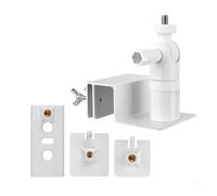 Zhjvihx Soporte Universal para Canalón, Soporte Ajustable de 360 Grados sin Taladro para Panel Solar, con Aleación de Aluminio y ABS, Compatible con Ring Arlo