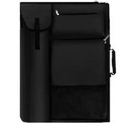 ZHOUXYFDC Bolsa Portafolio De Arte Portafolio de Arte de 45 x 61 cm con Mochila y Bolso de Mano, tamaño Mediano.(Black)