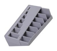 ZHOUYQX Caja clasificadora de Tornillos con múltiples divisores para una organización eficiente de Tuercas y Tornillos. Estrategia Permanente. Gris Oscuro.