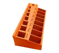 ZHOUYQX Caja clasificadora de Tornillos con múltiples divisores para una organización eficiente de Tuercas y Tornillos. Estrategia Permanente. Construcción Naranja.