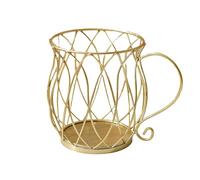 ZHSOAO Soporte metálico for cápsulas de café, 20 tazas for organizador K Cup, caja almacenamiento for Bar, cesta frutas, accesorios for para Frutas y Panes