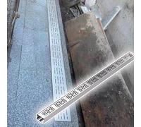 ZHSYXLB Rejilla de Drenaje de Canal de 6 Pulgadas de Ancho para acera, Cubierta de Drenaje Estrecha, desviador de Agua/Placa de Rejillas de Zanja de Piso, Kit de tubería de Drenaje de canalón de llu