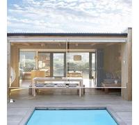 ZHUOZ1T Persianas Enrollables Transparentes,Estor Enrollable para Exterior Jardín,Cortinas de Plastico PVC,Impermeable a Prueba Viento a Prueba de Polvo Aislamiento Térmico,Ancho x Alto (120x250cm)