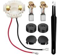 ZHUROUPU 8PCS Juego de escobillas de carbón y Tapas de portaescobillas para Amoladora Angular para Makita CB430 BGA452 DGA452, Cubierta de portaescobillas de carbón 191971-3 de Repuesto