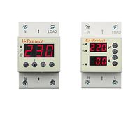 ZHWTISNPE Dispositivo de protección contra sobretensión y subtensión Ajustable, 63 A, 230 V, relé sobrecorriente, límite Corriente(V-Protect)
