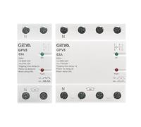 ZHWTISNPE Protector automático de sobretensión y subtensión GPV8-63 for Carril DIN, 220 V CA, monofásico trifásico, con restablecimiento, 80 A(63a,GPV8-D 4P)