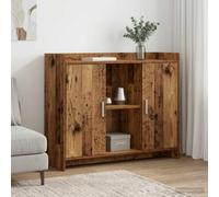 Ziaphsol Aparador 98,5 x 33 x 80 cm PB con 3 estantes y 2 puertas para salón, comedor, pasillo, solución de almacenamiento moderna