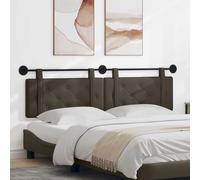 Ziaphsol Cabecero colgante de piel sintética gris 190 x 55 cm montaje en pared panel tapizado marco de cama dormitorio habitación de invitados diseño moderno