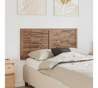 Ziaphsol Cabecero de cama de madera maciza de teca natural, montaje en pared, estilo rústico, 120 x 55 cm, madera duradera, fácil montaje, apto para camas dobles y individuales