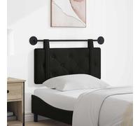 Ziaphsol Cabecero montado en la pared, piel sintética, 90 x 55 cm, con acolchado, correas extraíbles, elegante acolchado con botones, marco de madera, para dormitorio, habitación de invitados