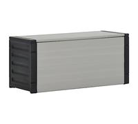 Ziaphsol Caja para cubos de basura gris 85 x 34 x 40 cm de PVC y PP para reciclaje separación, con tapa y protección contra olores para cocina, baño, oficina y jardín, fácil de limpiar y poner