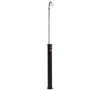 Ziaphsol Ducha solar para jardín, color negro, 215 cm, 8 L, de PVC y ABS con ajuste de temperatura para piscina, jardín, ducha exterior con conexión estándar para manguera de jardín y calor solar