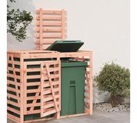 Ziaphsol Extensión para contenedor de basura de madera de Douglas maciza de 2 a 4 toneladas, 78 x 91,5 x 128,5 cm, con cerradura de puerta única, para separación de residuos al aire libre