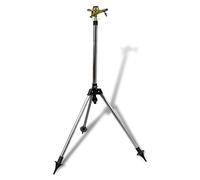 Ziaphsol Impuls - Aspersor para riego de jardín (zinc y cobre sobre soporte de acero inoxidable, altura regulable de 55 a 88 cm, conector de manguera de 12 pulgadas, radio de pulverización de hasta 12