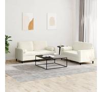 Ziaphsol Juego de 2 muebles de sofá con cojín de terciopelo crema, moderno sofá esquinero con función de sueño, paisaje con cajón, extensible, función relax, estilo escandinavo, acogedor mueble de