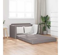 Ziaphsol Sofá cama de 110 cm de tela gris topo con función de dormir y cajón de cama para salón moderno, extensible, función relax, cama de invitados, escandinavo, vintage, cómodo, duradero, fácil de